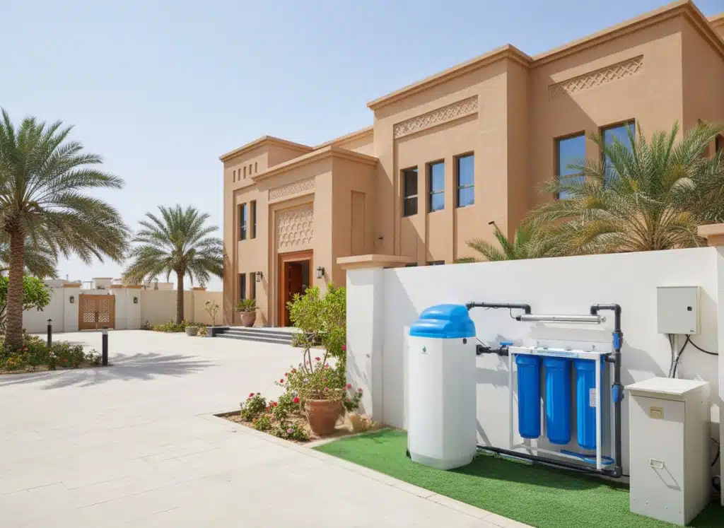Whole house filtration system installed at a UAE villa