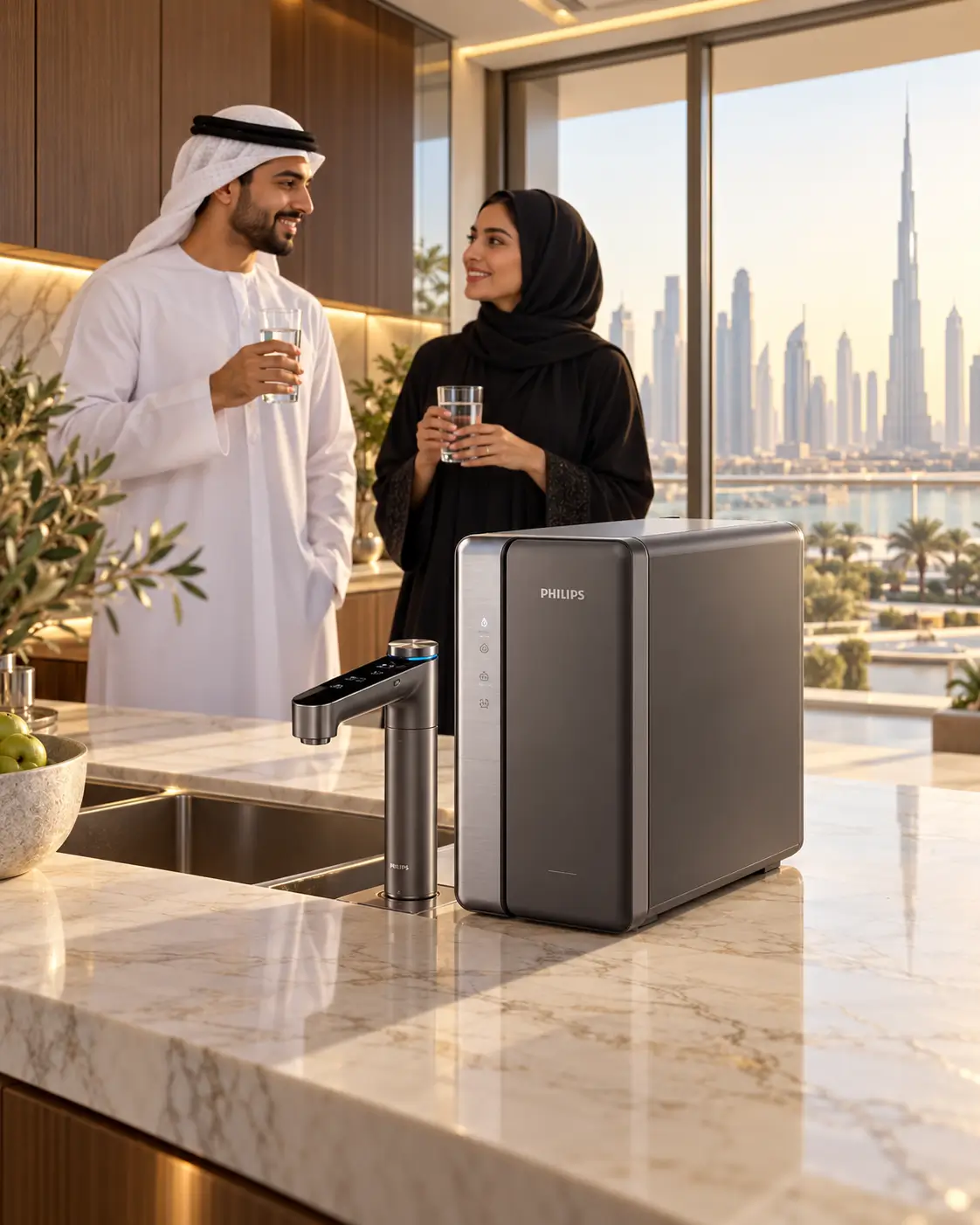 Whole house filtration system installed at a UAE villa